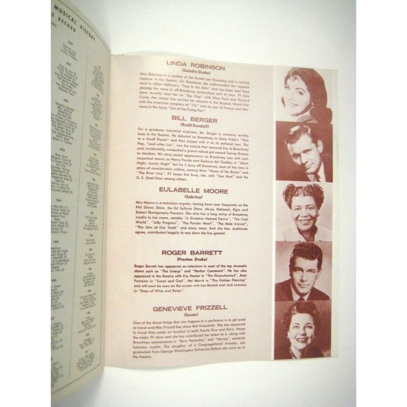 Paper Mill Playhouse Theatre Program 1962 NJ Brennan Francis Miracle Worker - Picture 10 of 11